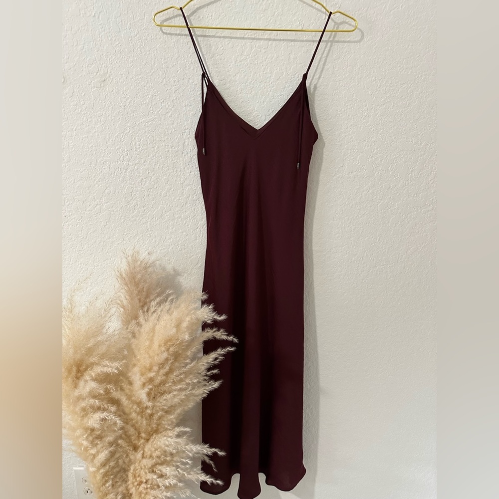 PAIGE x Satin Slip Dress